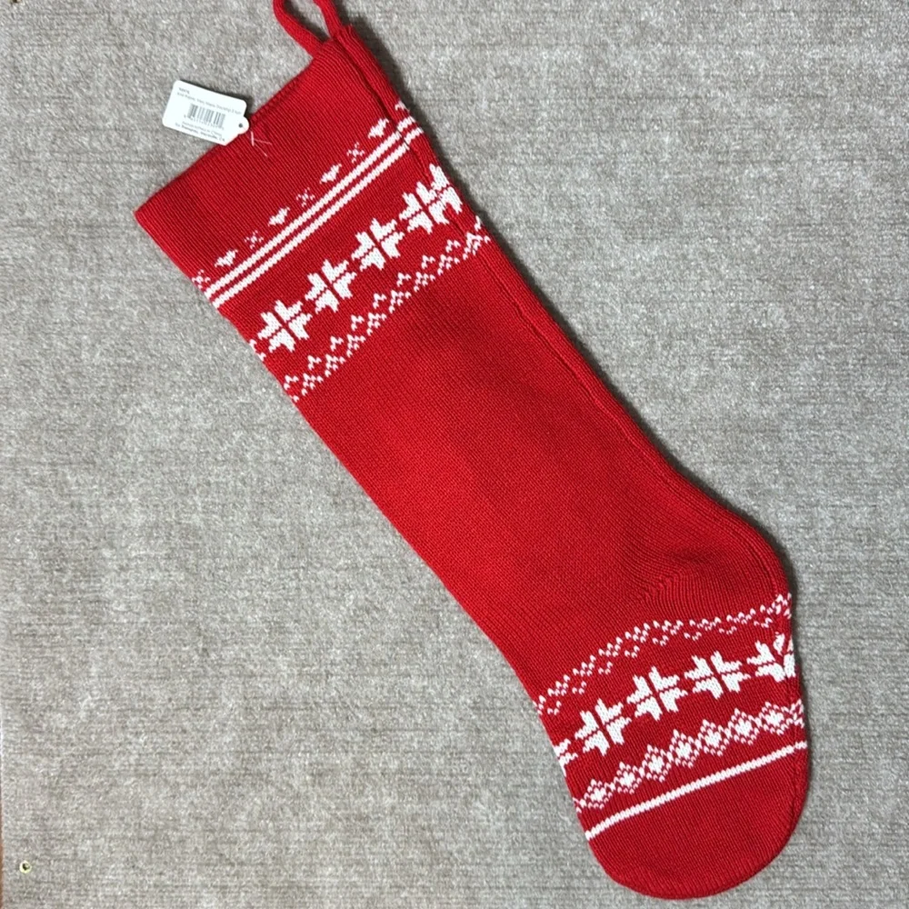 Transpac Red Sweater‎ Like Snowman Christmas Holiday Stocking